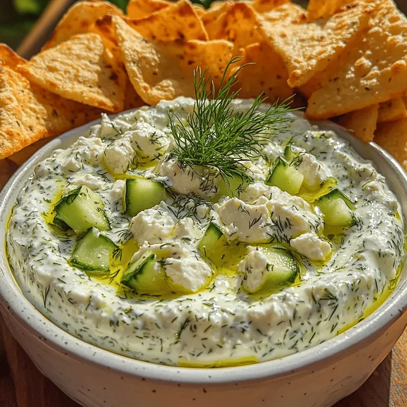Creamy Feta & Cucumber Dip: A Refreshing Mediterranean Delight