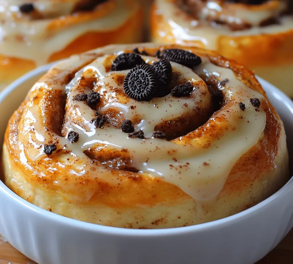 Oreo Cookies and Cream Cinnamon Rolls: A Sweet Twist on a Classic Treat