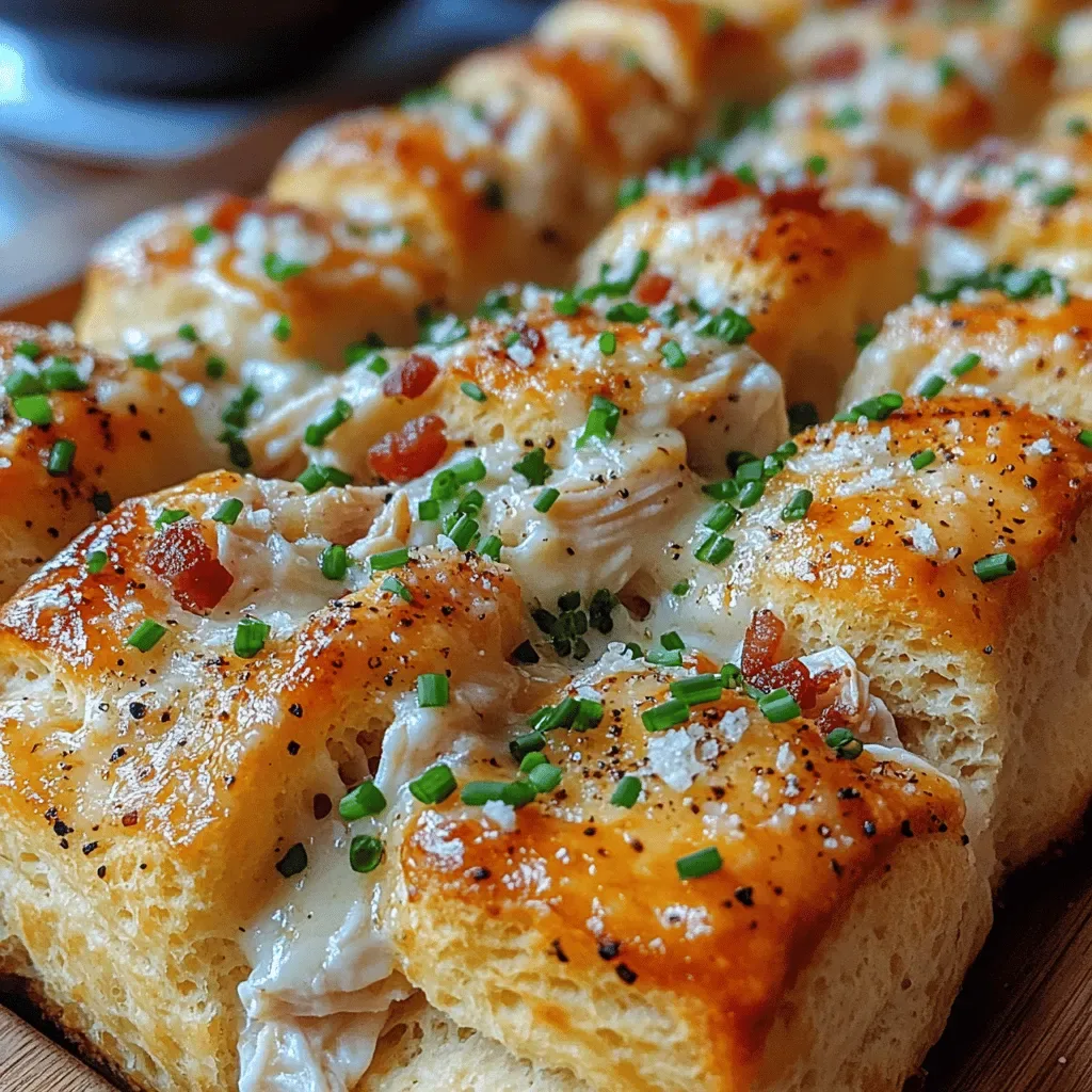 Irresistible Chicken Bacon Ranch Pull Apart Rolls: A Comfort Food Delight