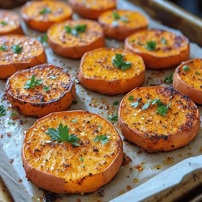 Crispy Roasted Sweet Potato Rounds: A Flavorful Delight