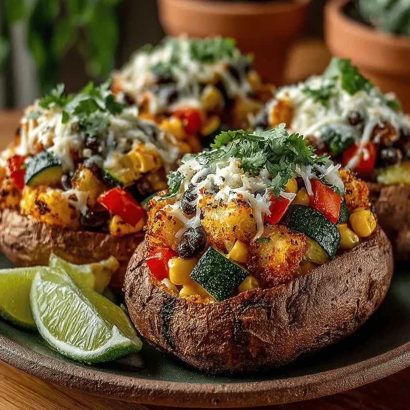 Zesty Zucchini-Stuffed Sweet Potatoes