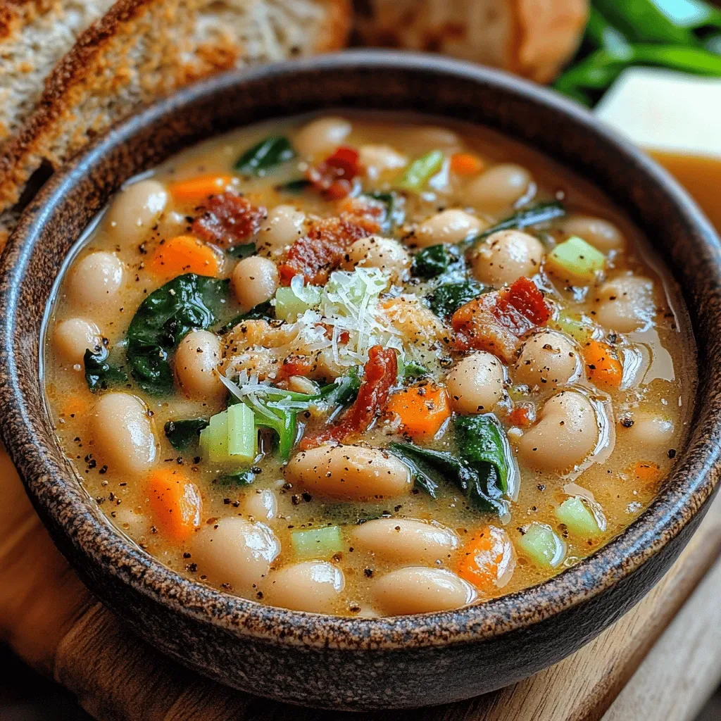 Savory White Bean and Bacon Delight: A Hearty Bowl of Comfort
