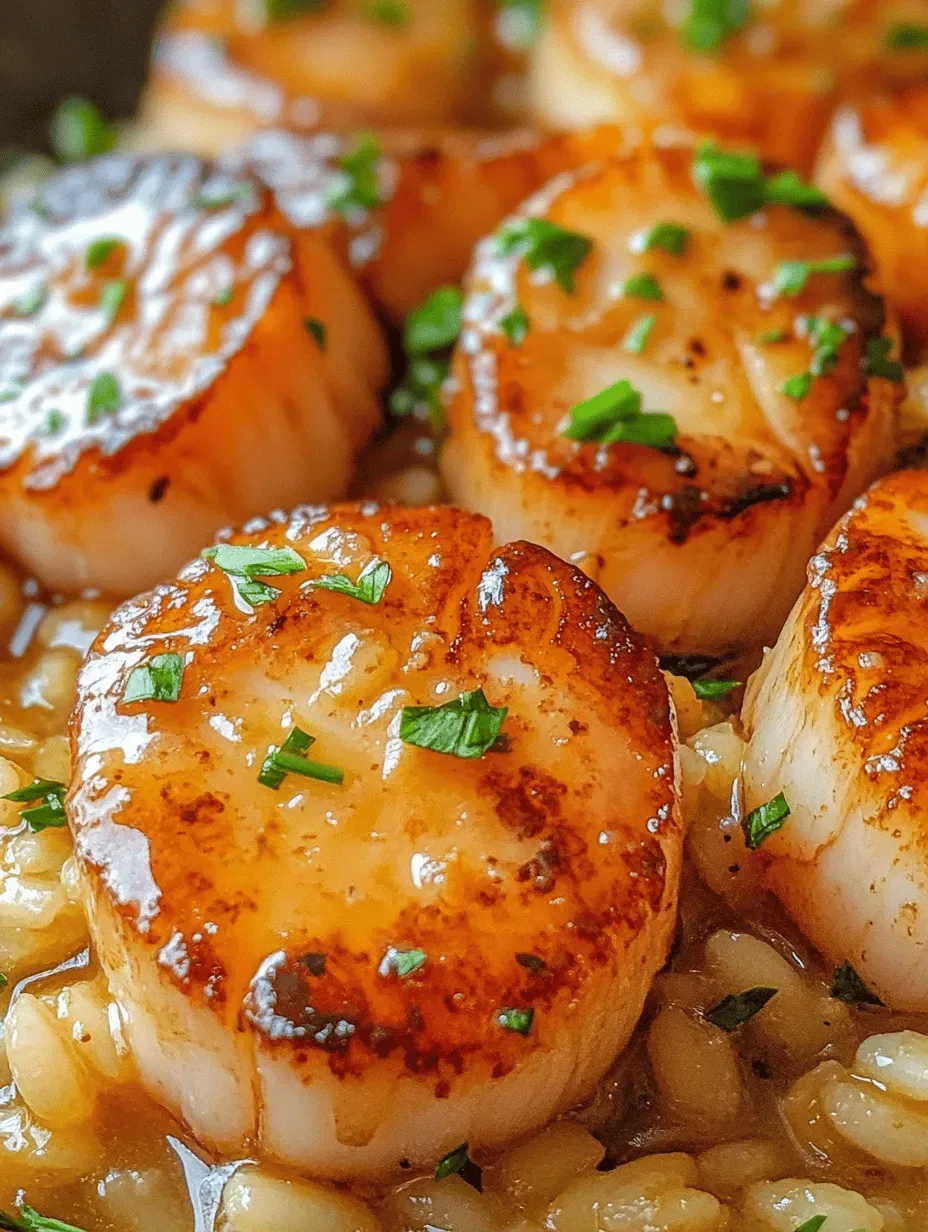 Ingredients for Brown Butter Scallops with Parmesan Risotto