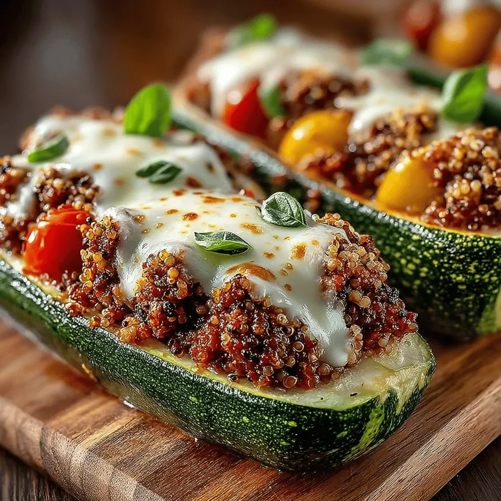 Zesty Turkey-Stuffed Zucchini Boats