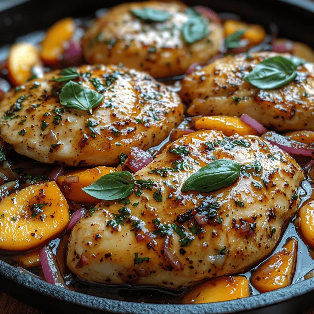 Basil Peach Chicken Skillet: A Flavorful Summer Delight