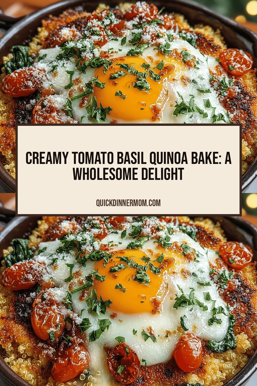 Creamy Tomato Basil Quinoa Bake: A Wholesome Delight