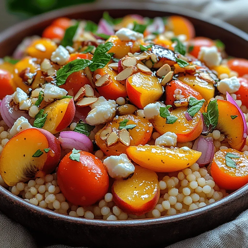 Sweet and Savory Peach Feta Couscous Salad: A Refreshing Summer Delight