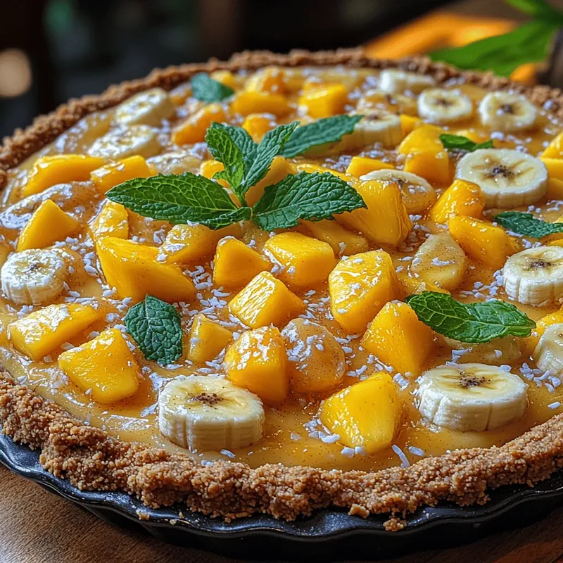 Tropical Paradise Pie: A Refreshing Dessert to Brighten Your Table