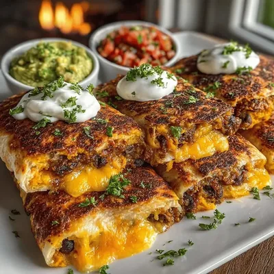 Sweet Potato & Black Bean Fiesta Quesadillas