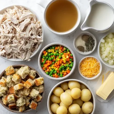 Festive Turkey Stuffing Shepherd’s Pie