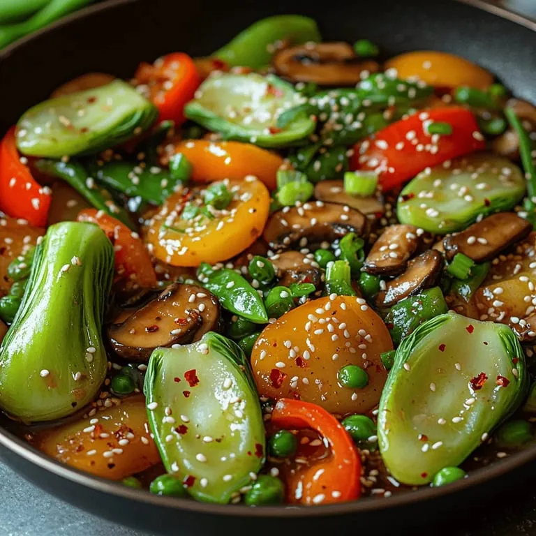 Crisp Bok Choy & Savory Mushroom Stir Fry