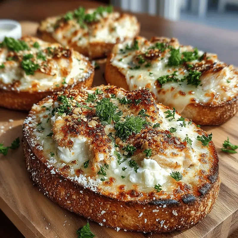 Mini Chicken Alfredo Flatbread Pizzas Recipe