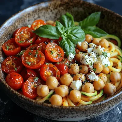 Roasted Red Pepper Zoodle Bowl: A Fresh and Flavorful Dish