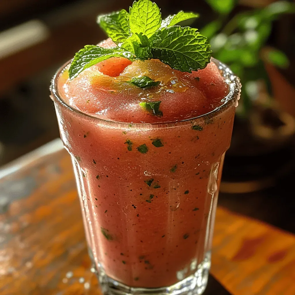 Chilly Watermelon Bliss: A Refreshing Summer Slushie Recipe