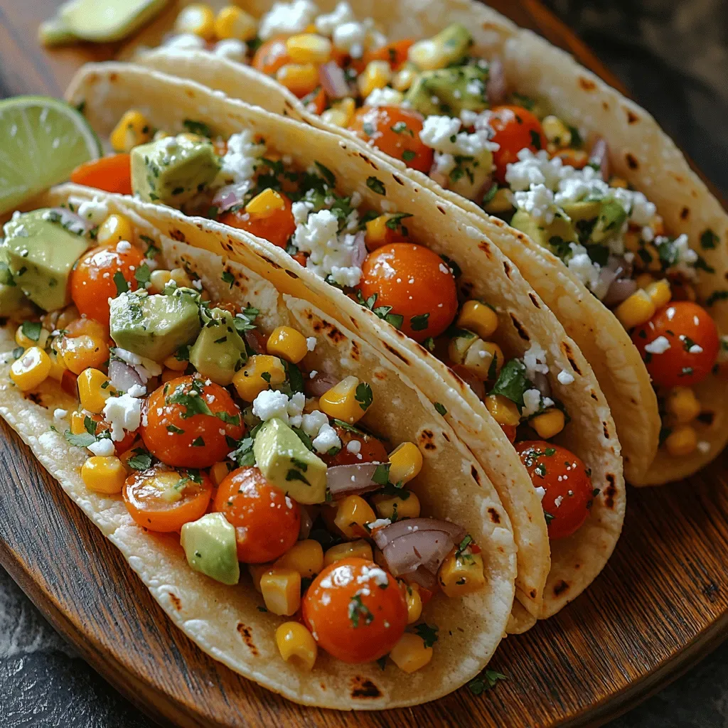 Sweet Corn & Tomato Tacos Recipe