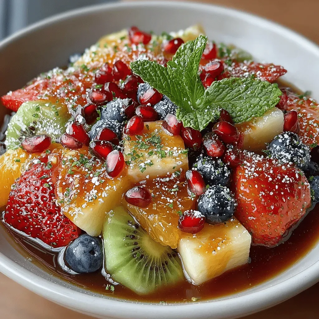 Rainbow Bliss Fruit Salad Bowl: A Refreshing Delight
