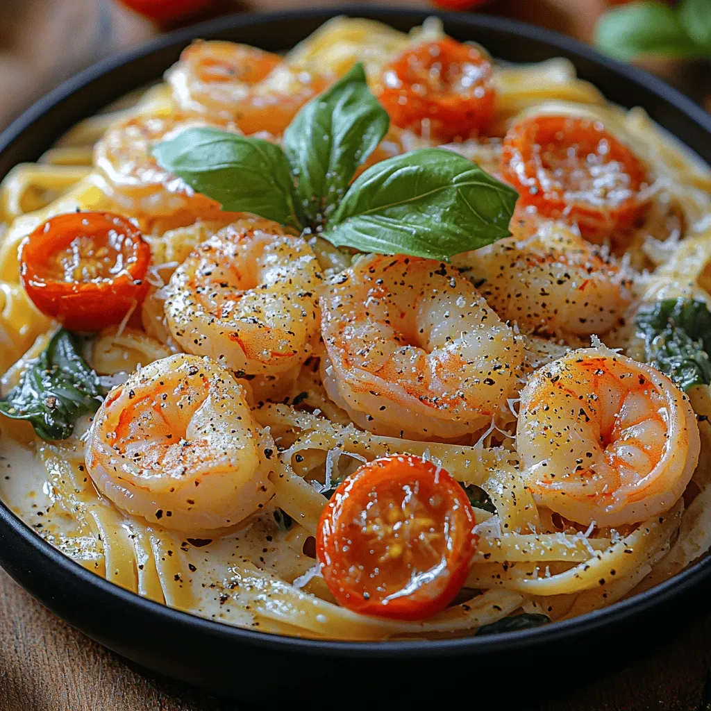 Tuscan Dream Creamy Shrimp Pasta