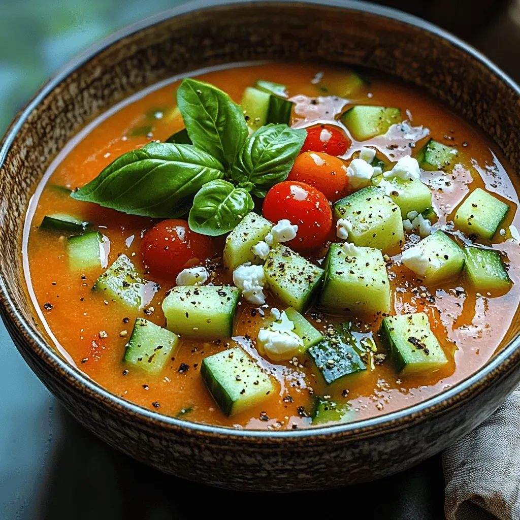 Refreshing Summer Chilled Watermelon Gazpacho