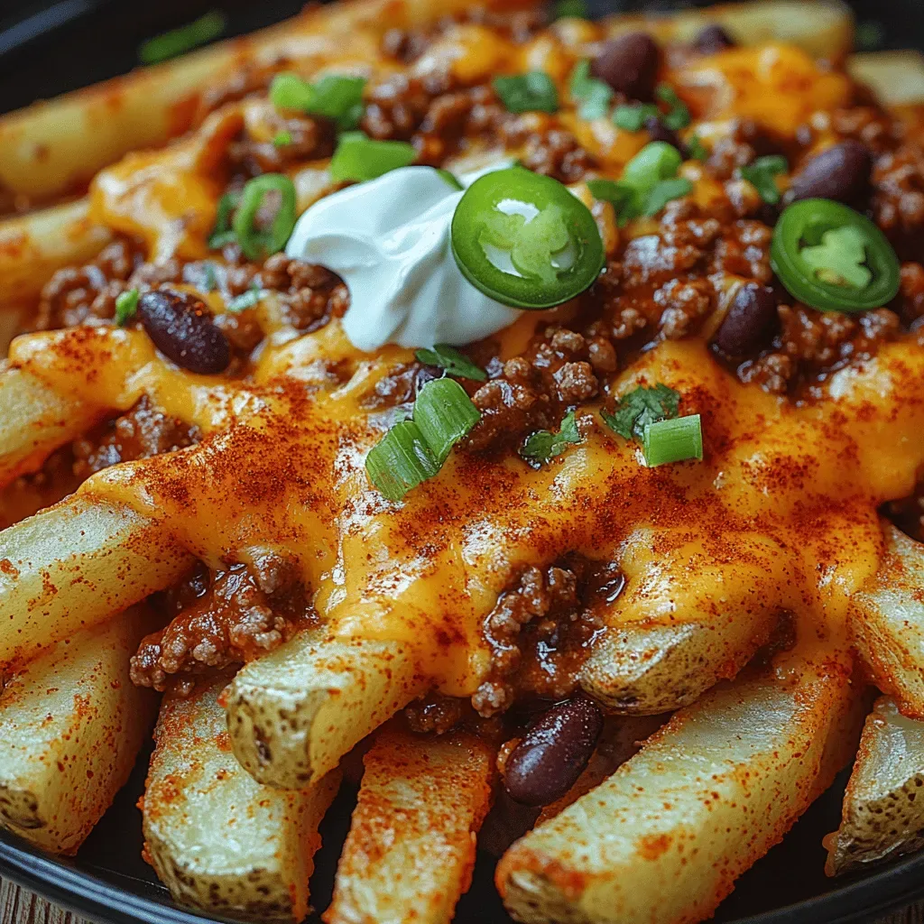 Cheesy Chili Bliss Fries: A Delicious Comfort Food