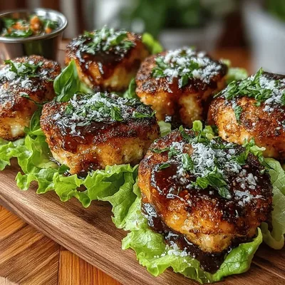Delicious Mini Chicken Parmesan Lettuce Wraps