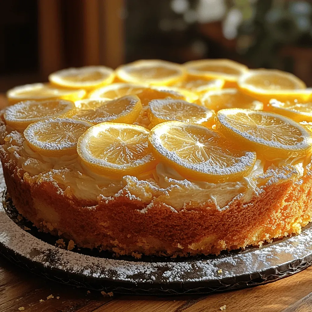 Zesty Lemon Bliss Cake: A Refreshing Delight