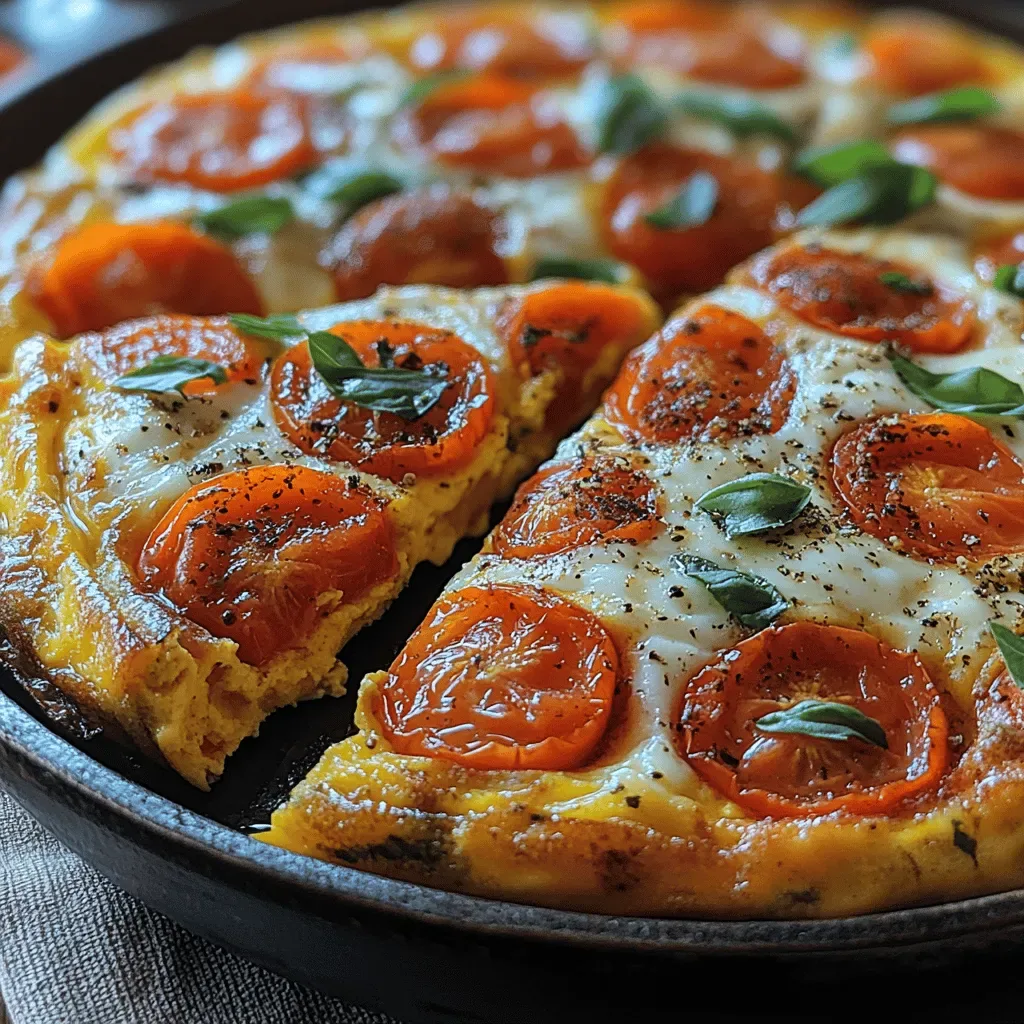 Fresh Tomato Basil Frittata Recipe