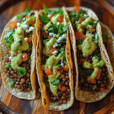 Flavor-Packed Lentil Tacos with Avocado Crema: A Delicious Plant-Based Delight
