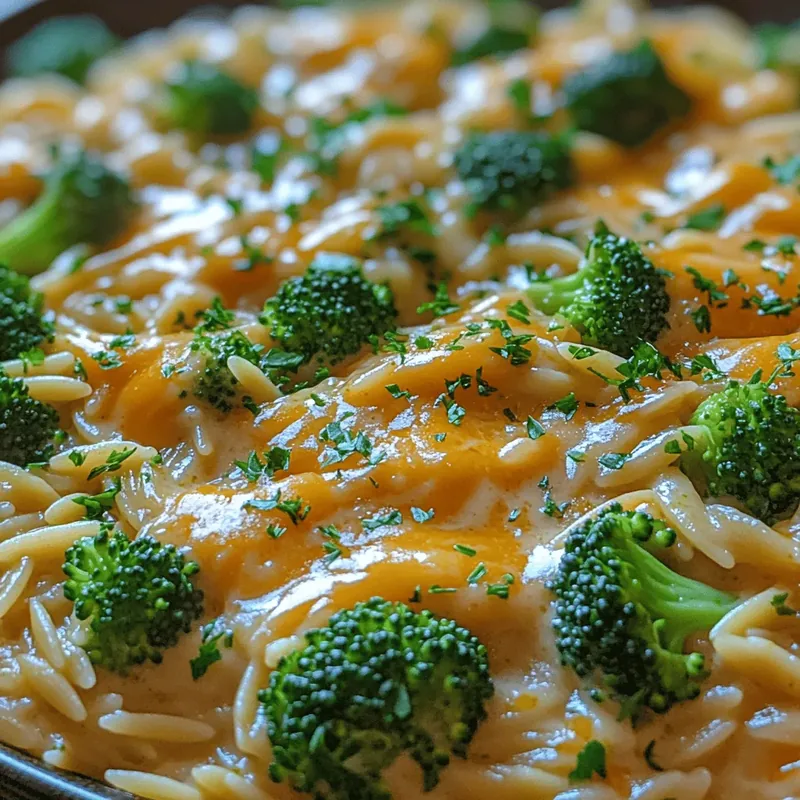 Creamy Broccoli Cheddar Orzo Recipe: A Comforting Delight