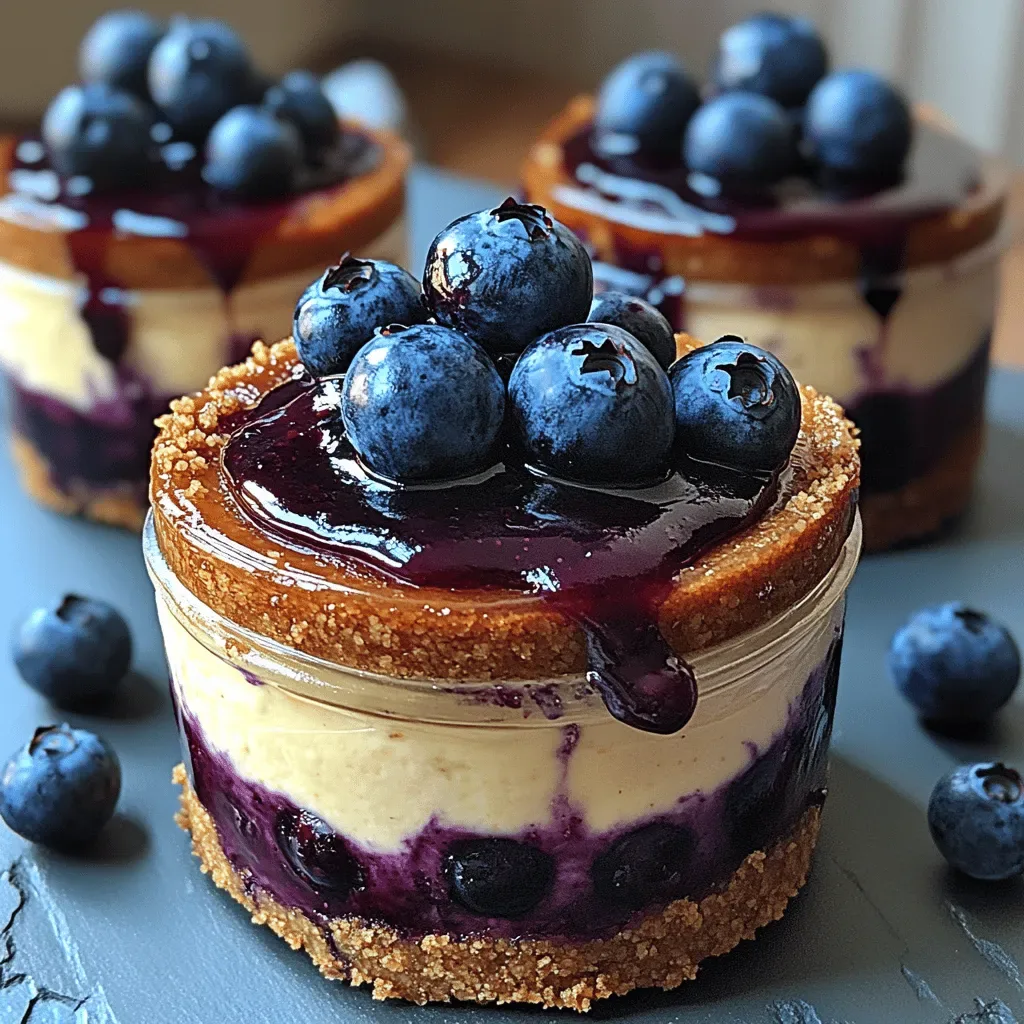 Indulge in Blueberry Bliss: A Creamy Cheesecake Jar Recipe