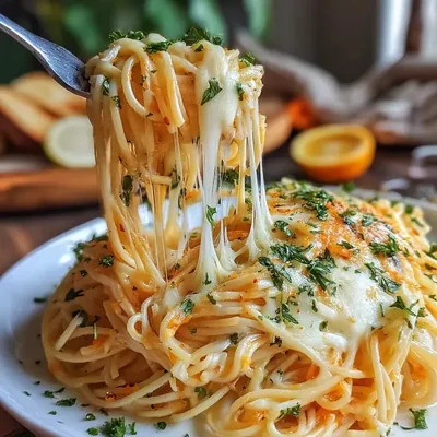 Cheesy Garlic Herb Butter Noodles