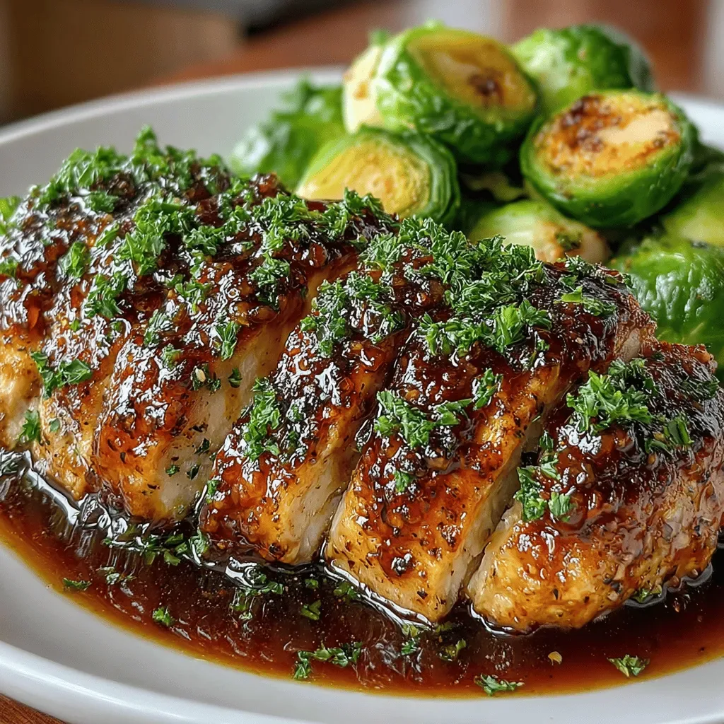 Sweet & Savory Maple Dijon Chicken with Crispy Brussels Sprouts