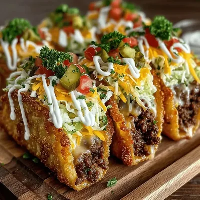 Mini Cheeseburger Wonton Tacos Recipe