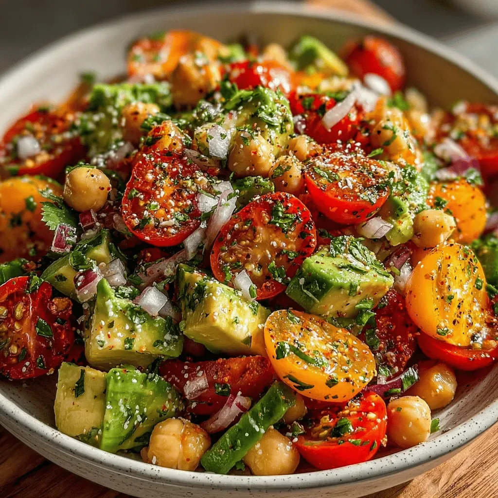 Zesty Avocado Chickpea Salad: A Flavorful and Nutritious Delight