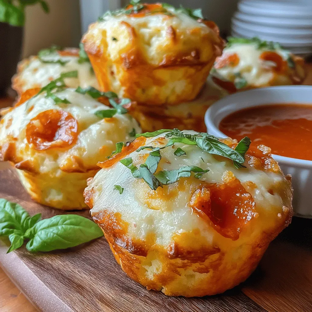 Pepperoni Pizza Muffins Delight