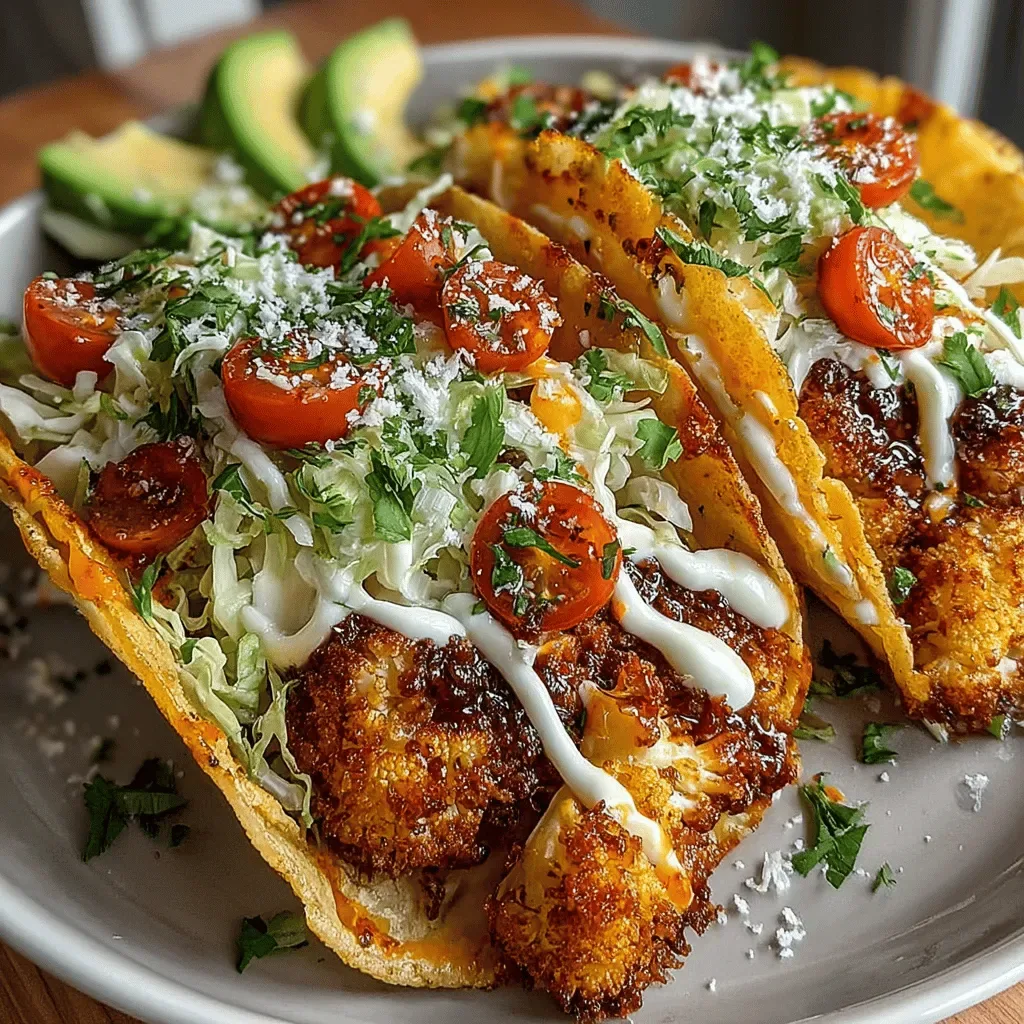 Crispy Buffalo Ranch Cauliflower Tacos: A Flavorful Delight
