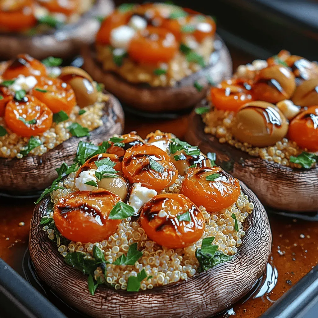Savory Mediterranean Stuffed Portobello Mushrooms