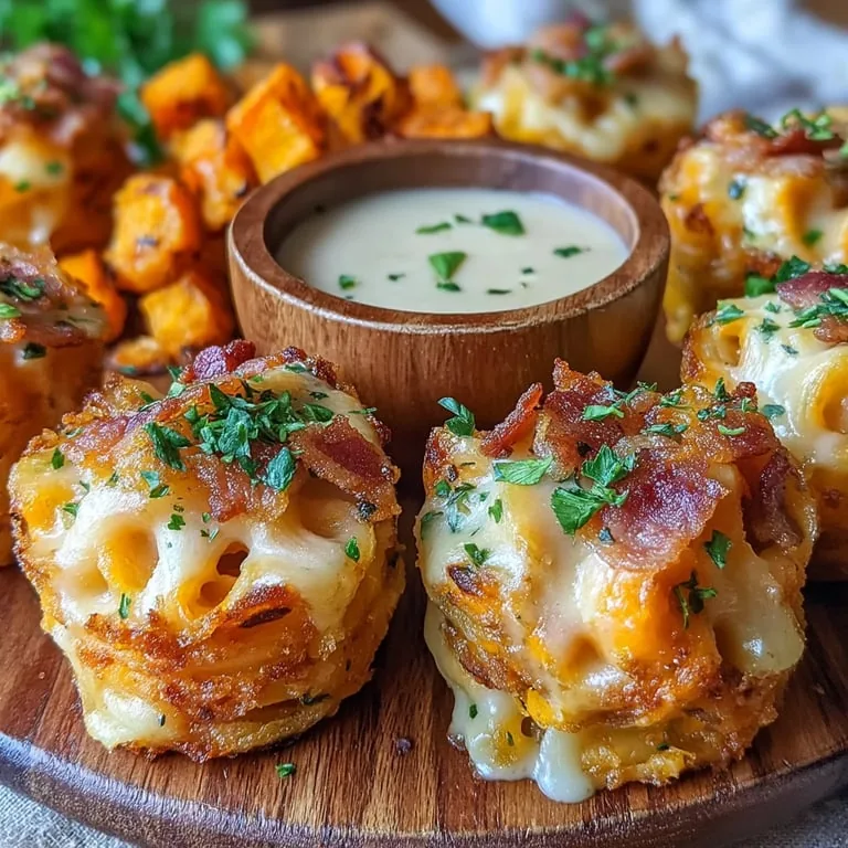 Savory Butternut Bacon Mac Bites Recipe