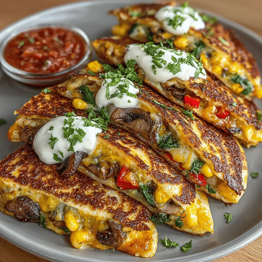 Cheesy Veggie Delight Quesadillas