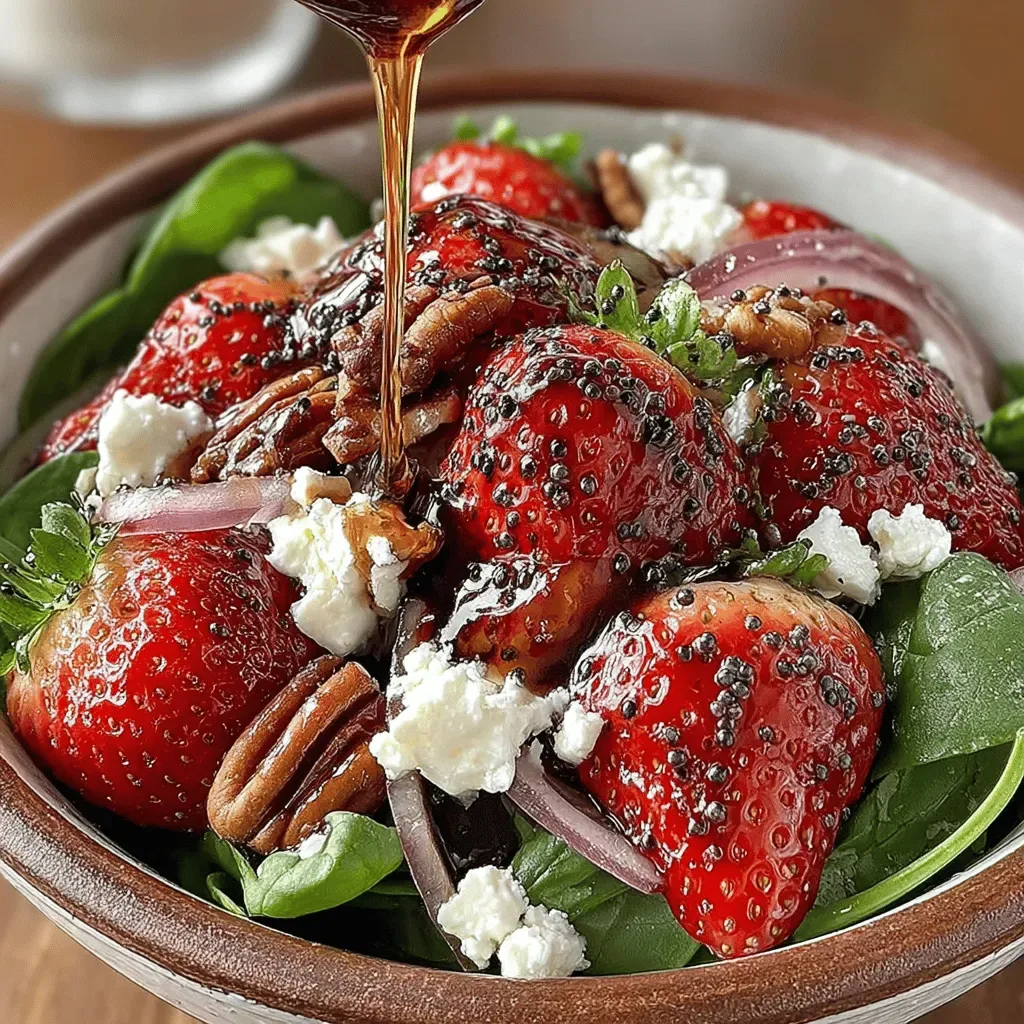 Sweet & Savory Strawberry Spinach Salad