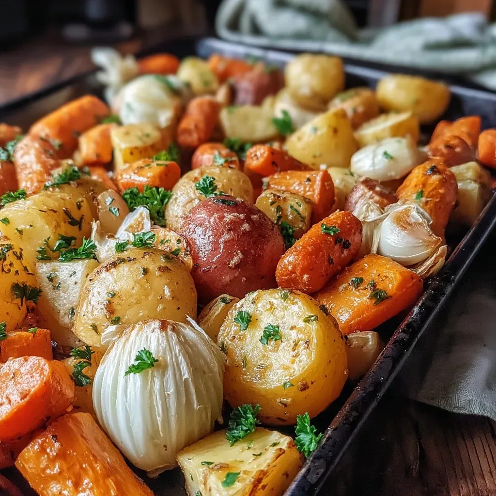 Savory Herb Roasted Root Veggies