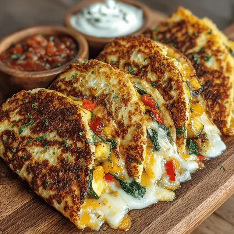 Cozy Vegetable and Cheese Quesadillas