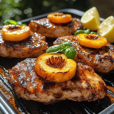 Grilled Peach BBQ Chicken Recipe