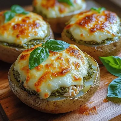 Pesto Chicken Stuffed Potatoes: A Flavorful Meal Option