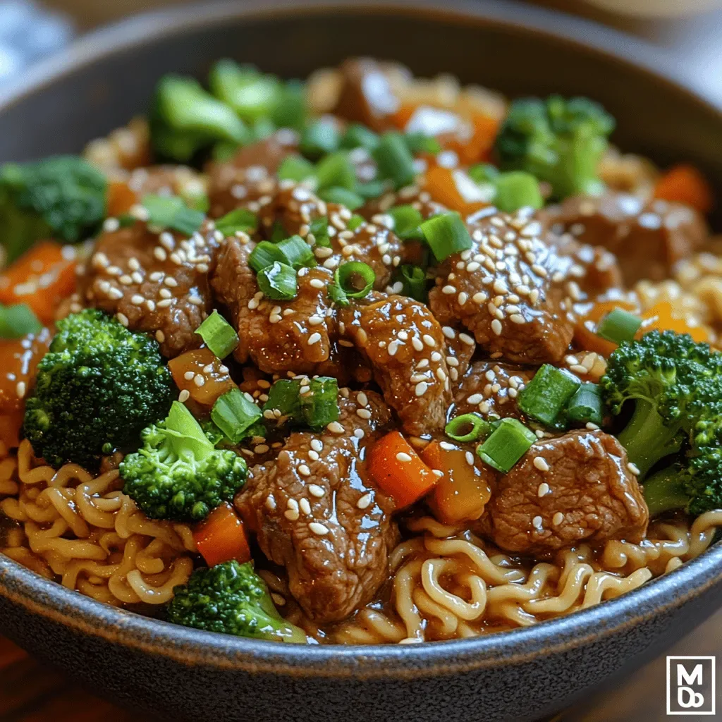 Savory Beef and Broccoli Ramen Stir Fry: A Delicious One-Pot Meal