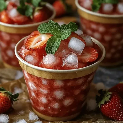 Sparkling Strawberry Slush Cups: A Refreshing Delight