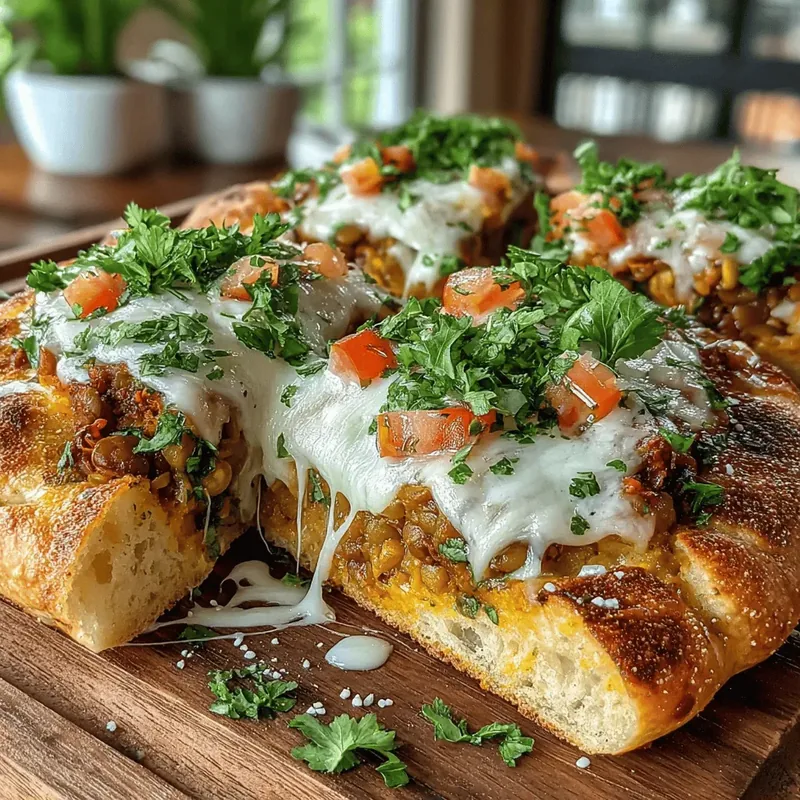 Spiced Lentil and Tomato Flatbread Melts: A Wholesome Delight