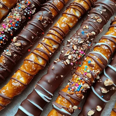 Deliciously Easy Chocolate-Drenched Pretzel Rods Recipe