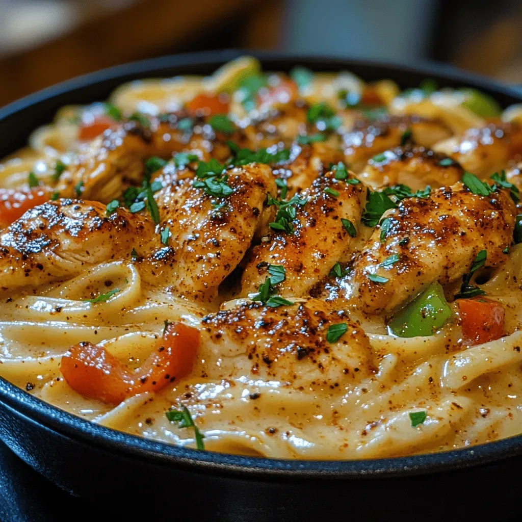 Spicy Creamy Cajun Chicken Pasta Delight