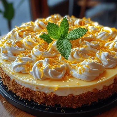 Zesty No-Bake Lemon Cheesecake Recipe