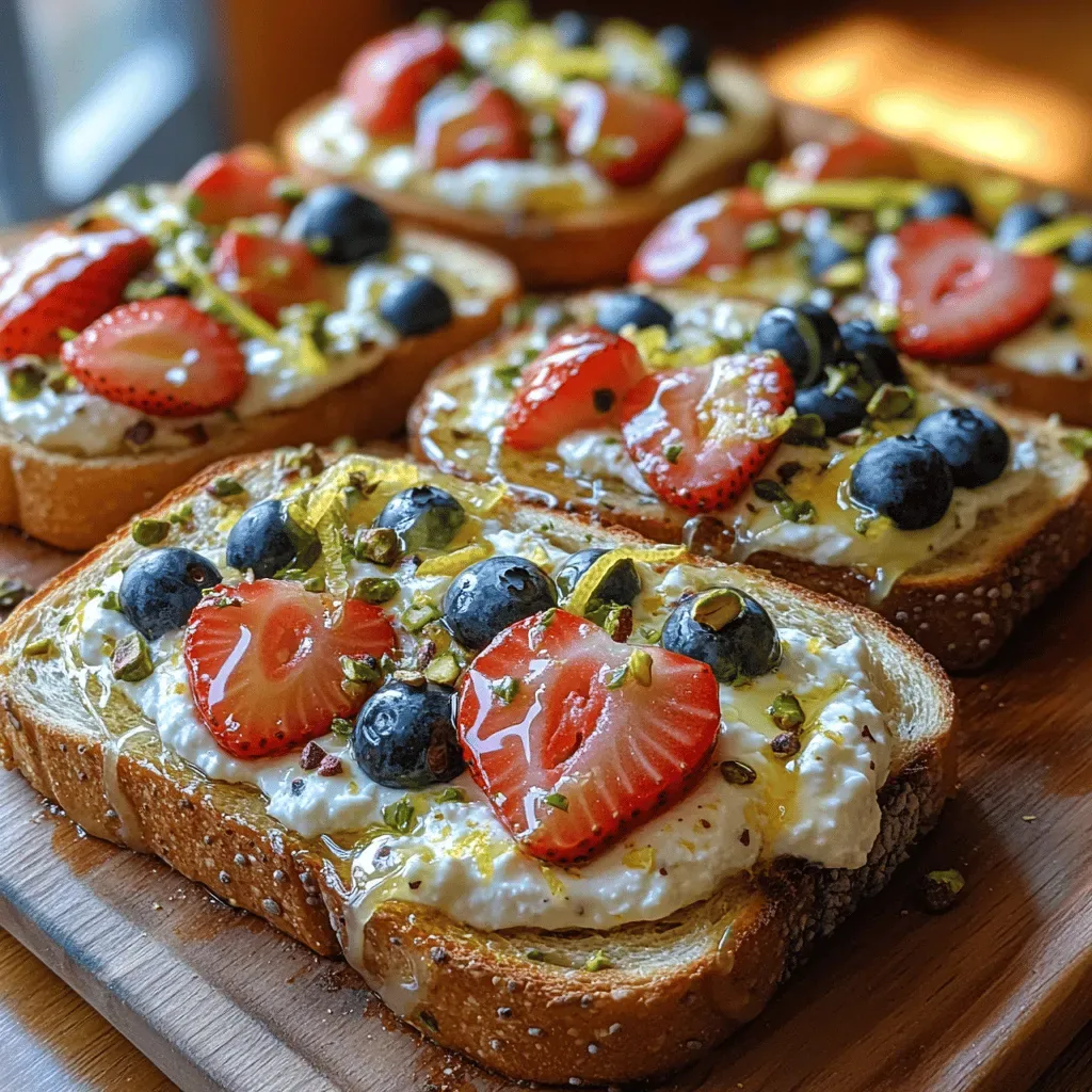 Zesty Delight: Creamy Lemon Ricotta Toast